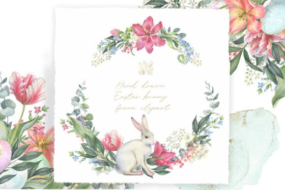 Download Hand Drawn Easter Bunny Borders - Hand drawn easter bunny Collection