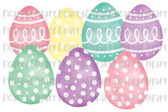 Download Watercolor Easter Eggs PNG Clipart - Premium Resources