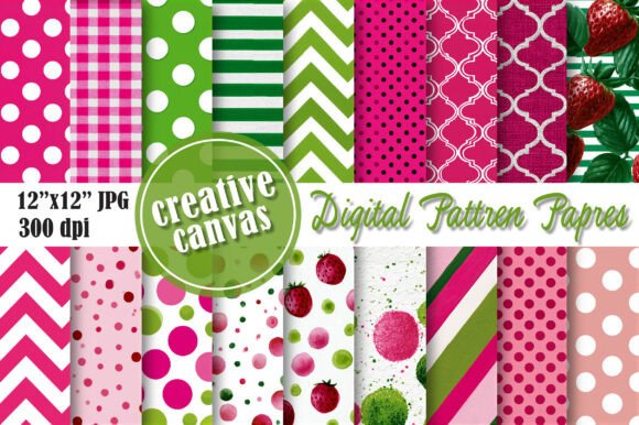 Download Pink &amp; Green Polka Dot Seamless Patterns - Green Collection