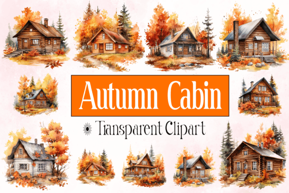 Download Autumn Cabin Transparent Background - Transparent background Collection