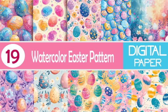 Download Watercolor Easter Pattern - Premium Resources