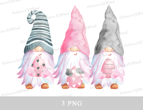 Download Watercolor Easter Gnomes Sublimation PNG - Watercolor easter Collection