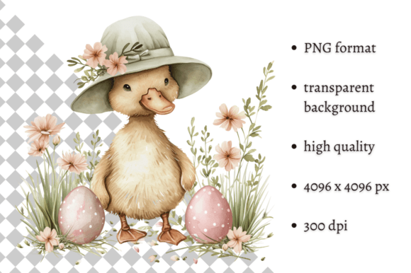 Download Watercolor Easter Duckling Illustration - Premium Resources