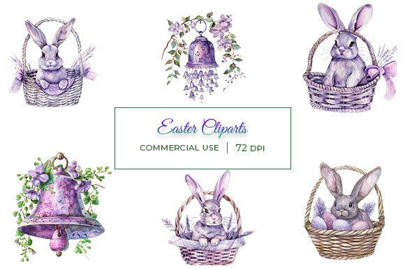 Download Watercolor Easter Cliparts - Watercolor easter Collection