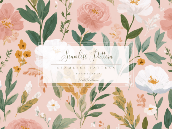 Download Watercolor Easter Floral Seamless Pattern - Premium Resources
