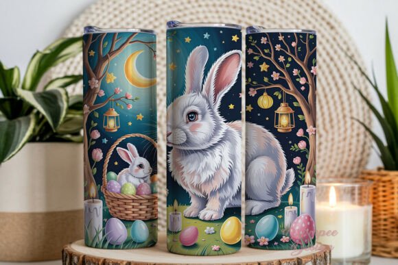 Download Enchanted Easter Bunny Night 20oz Wrap - Enchanted easter Collection